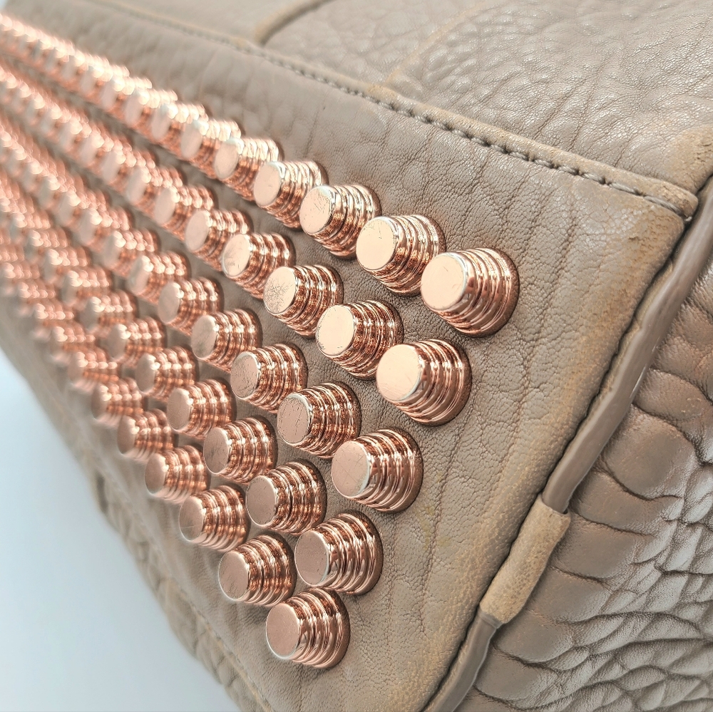 Alexander Wang Rocco Textured Leather Studded Satchel - Picture 9 of 16
